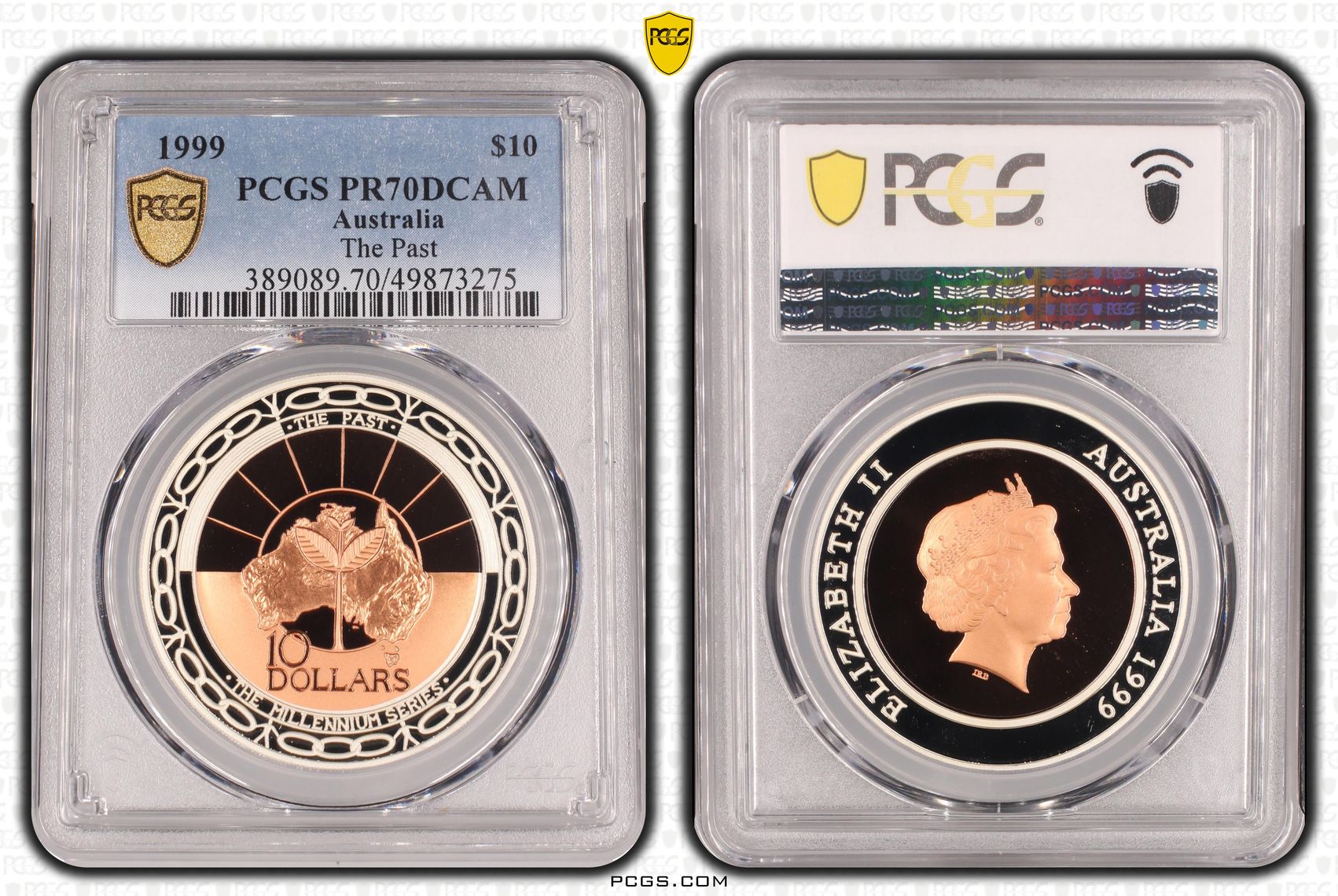 The Past, Ten Dollar, 1999, PCGS PR70DCAM