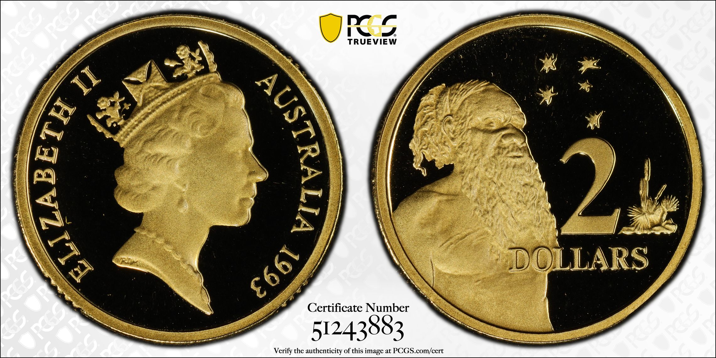 Two Dollar, 1993, PCGS PR69DCAM