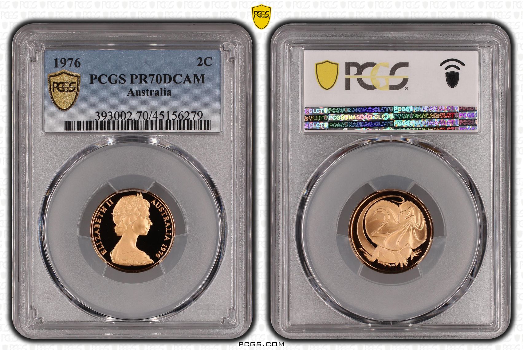 1976 Australia Two Cent, 2c PCGS - PR70DCAM POP 16/0 -279