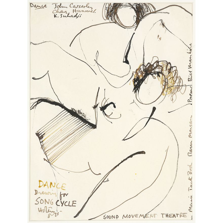 Ralph Hotere 'Dance, Drawing for Song Cycle'