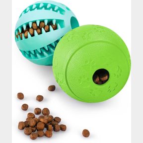 DOG PUZZLE TOY 2 PACK, HIPPIH INTERACTIVE DOG TOYS FOR TREAT DISPENSING, DURABLE PUPPY TOYS FOR TEETHING, DOG TREAT BALL FOR TEETH