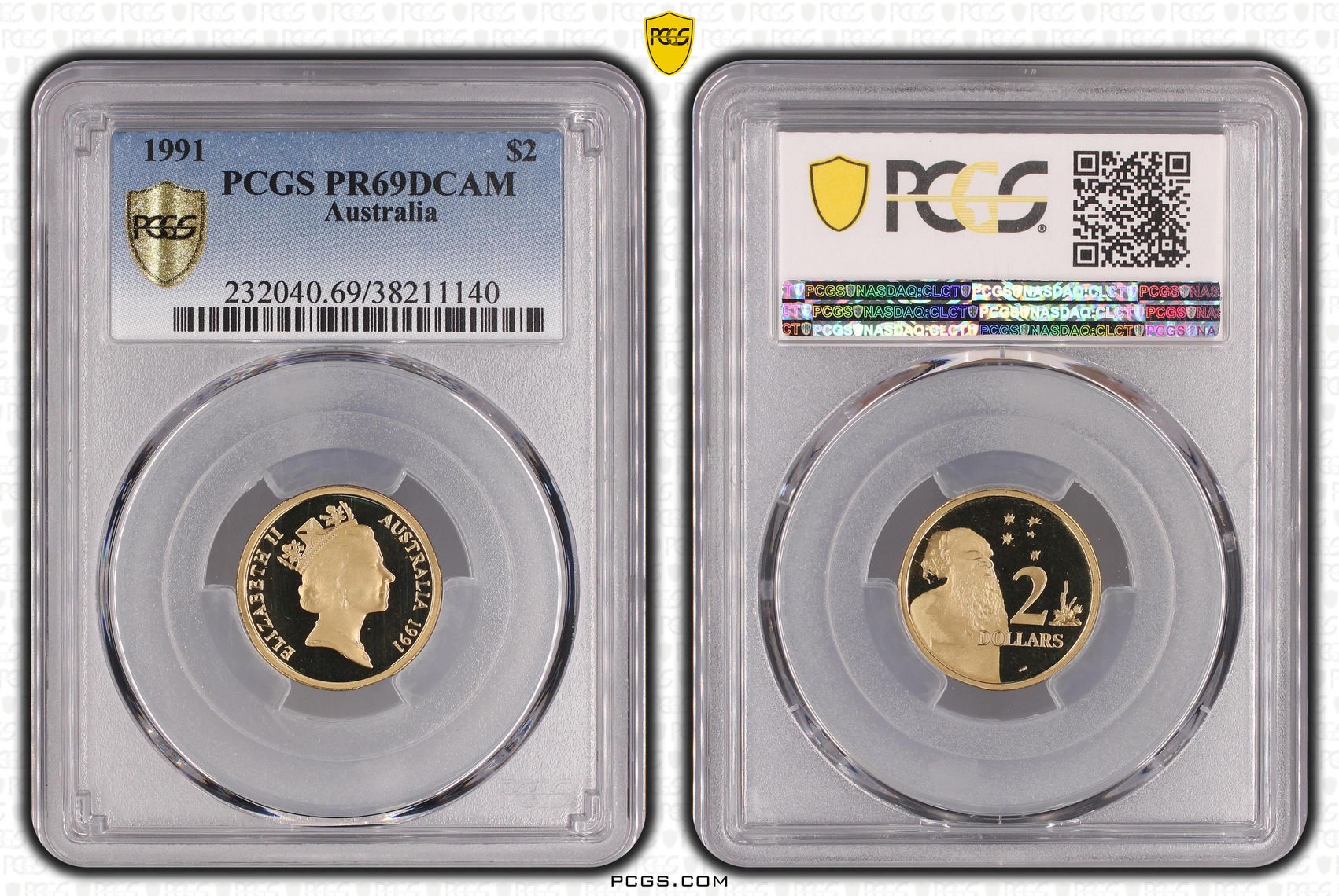 1991 Australia Two Dollar, $2 PCGS - PR69DCAM -140