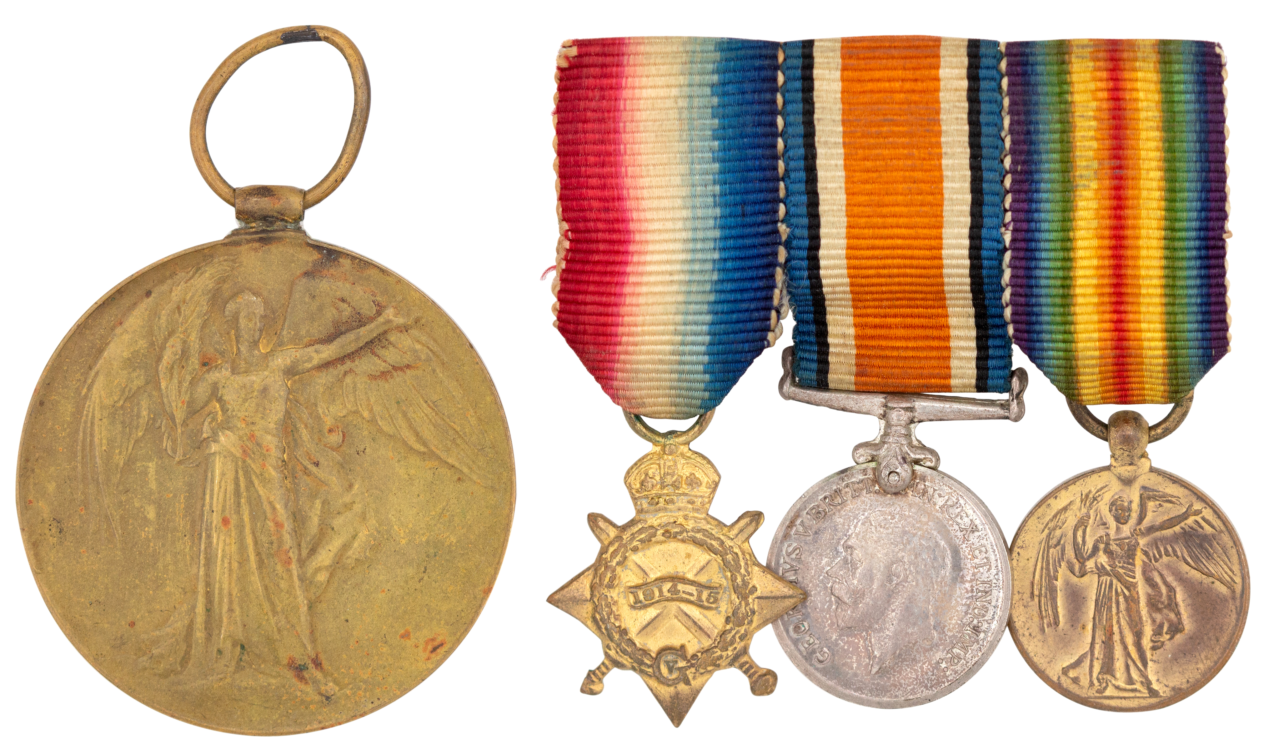 16th Battalion A.I.F. Casualty, British Victory Medal, 1914 - 1918, VF