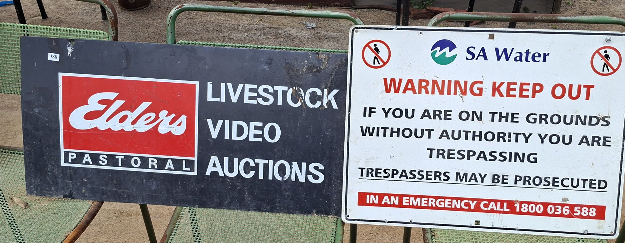 2 Metal Signs