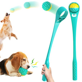 Dog Ball Launcher For Small Breed Dogs Now you can play fetch without the sticky gooey mess! |