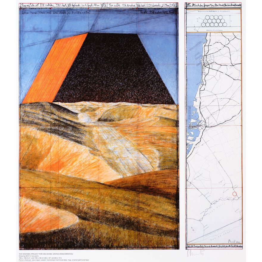 Christo 'The Mastaba (Project for Abu Dhabi, United Arab Emirates)'