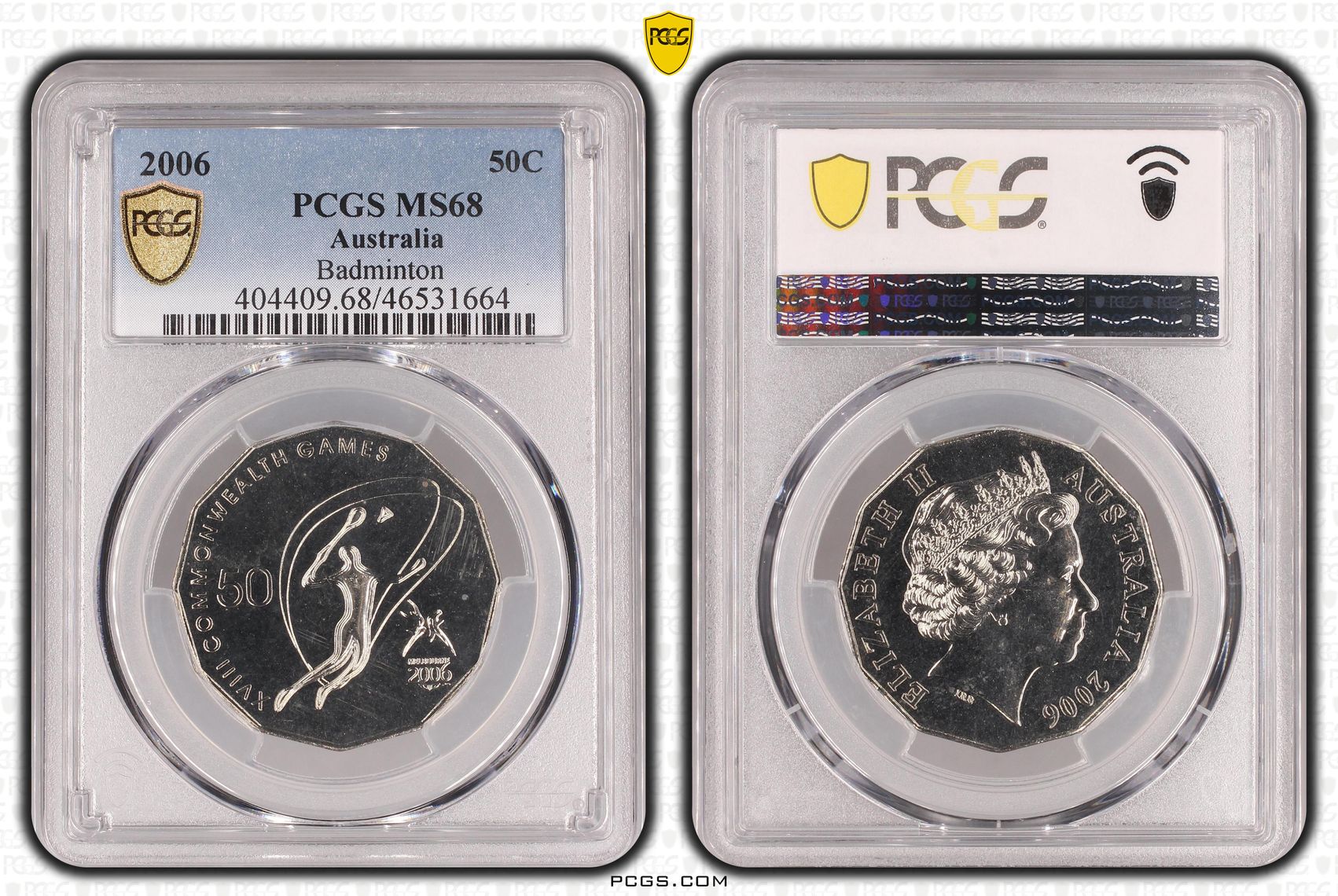 Elizabeth II, Badminton, Fifty Cent, 2006, PCGS MS 68