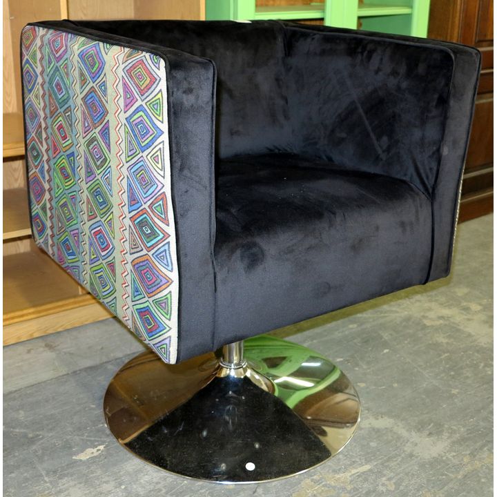 PAIR OF RETRO SWIVEL CHAIRS,