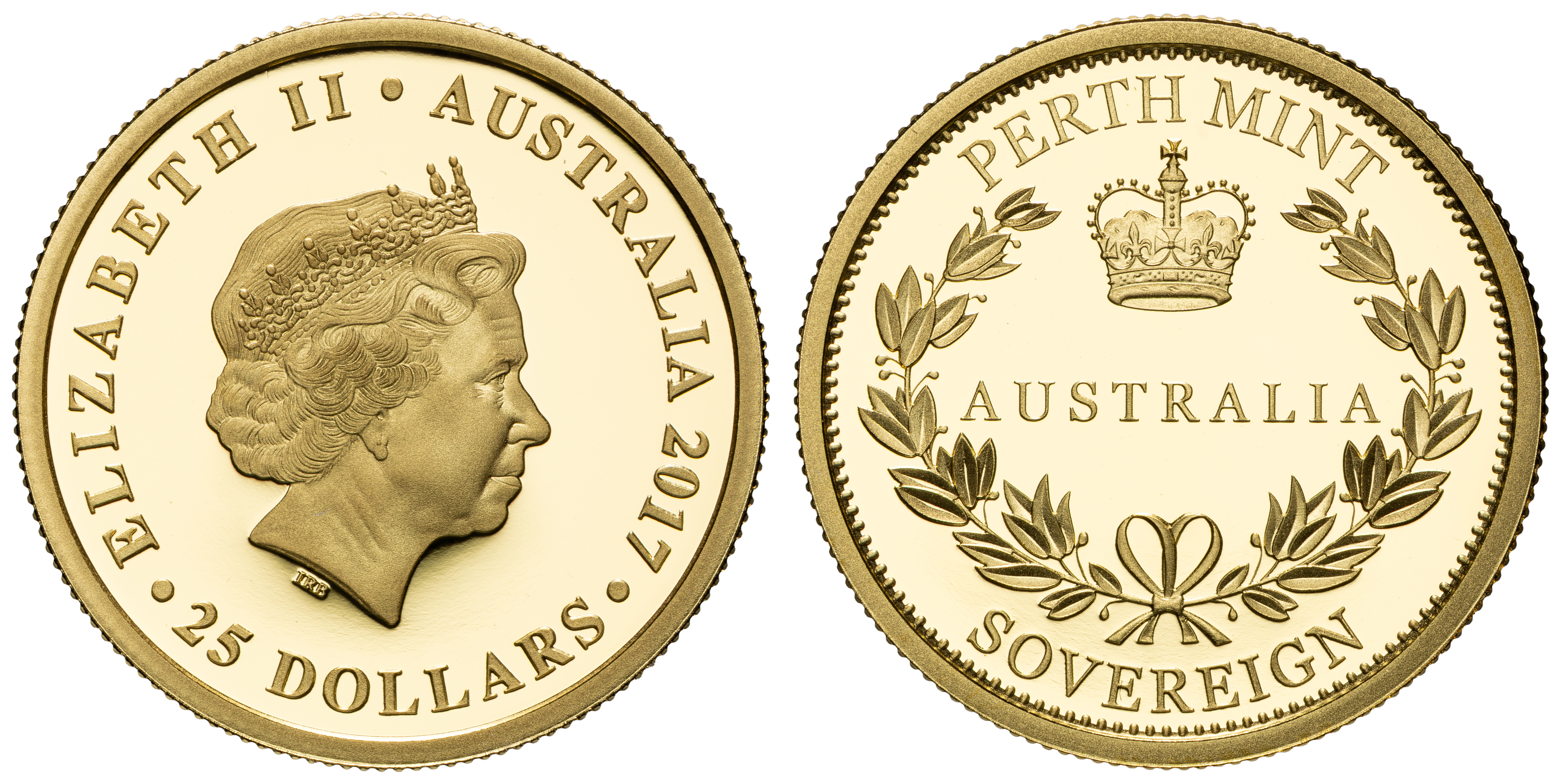 Elizabeth II, Sovereign, Twenty Five Dollars, 2017, FDC
