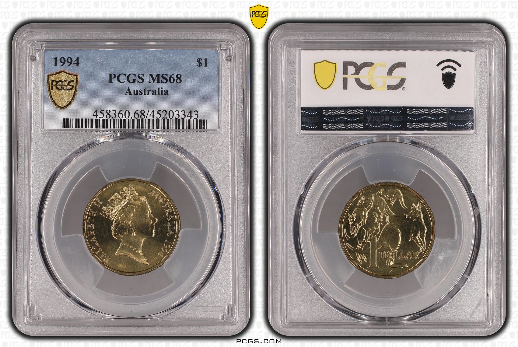 , One Dollar, 1994, PCGS MS68