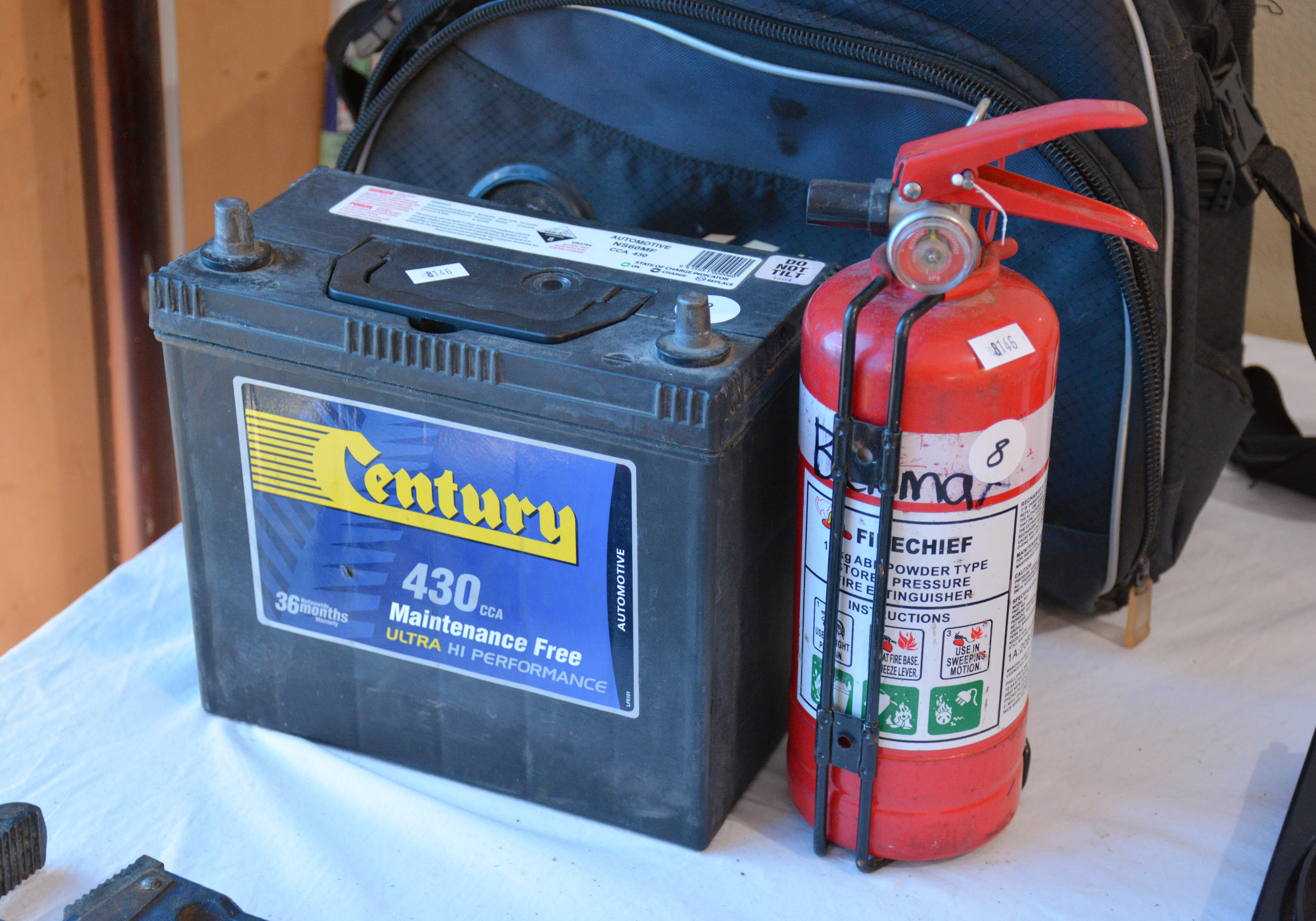 Century Battery and Fire Extinguisher — sold at auction in New Zealand for $40