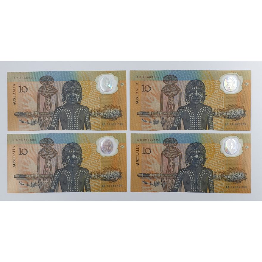 Consec. Pairs of Bicent. $10 Notes