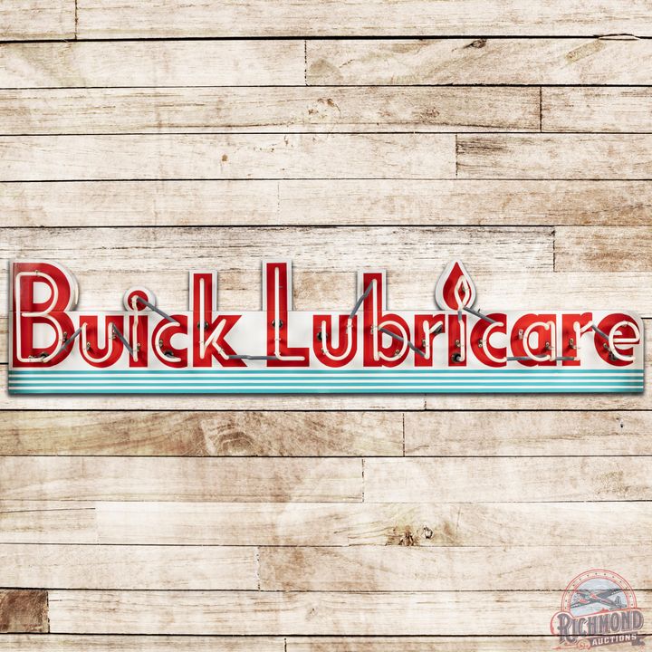 7' Buick Lubricare SSP Die Cut Neon Sign - 9.5