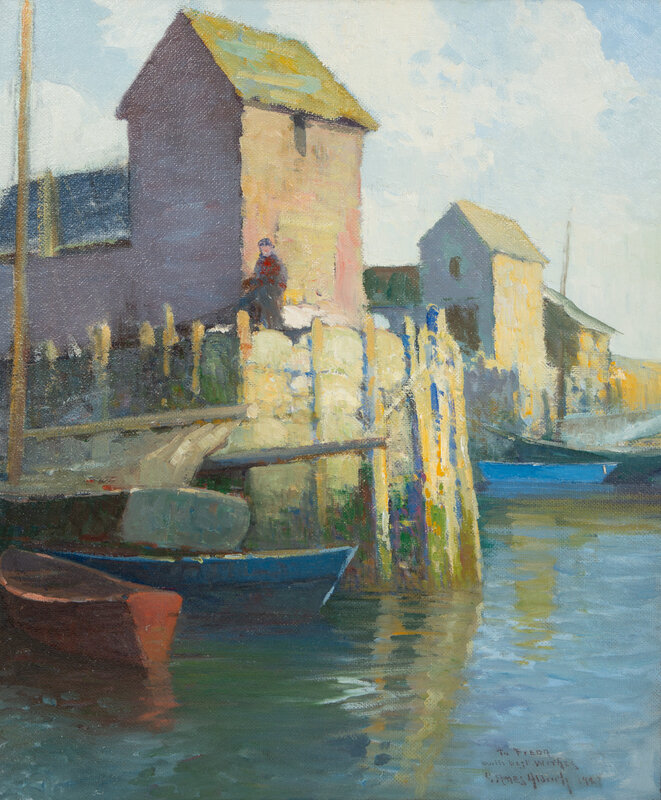 George Ames Aldrich
(American, 1872-1941)
View of a Harbor, 1927