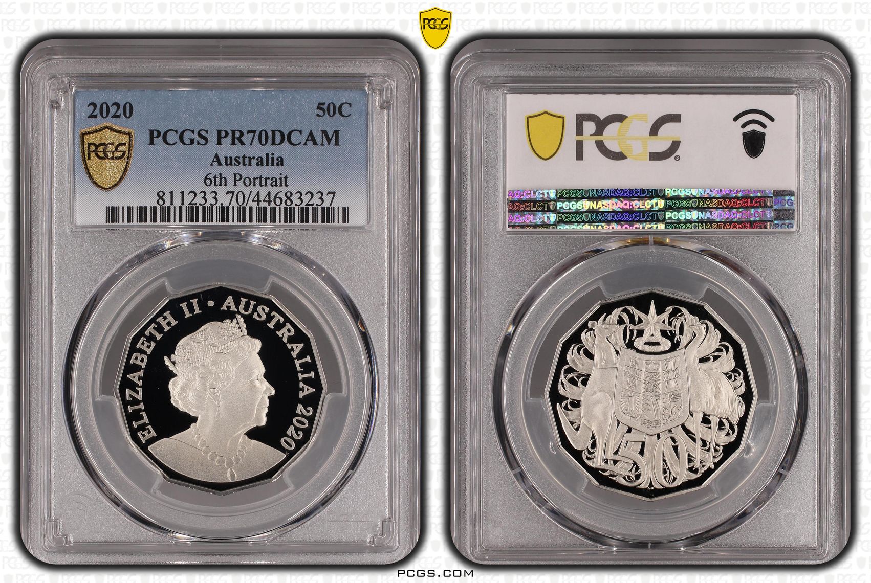 2020 Australia Fifty Cent, 50c 6th Portrait PCGS - PR70DCAM POP 46/0 -237