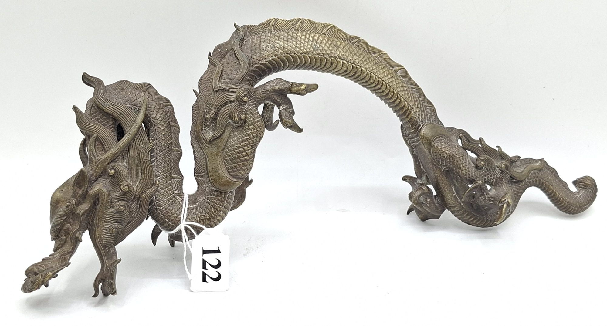 122 · BRONZE DRAGON FIGURE