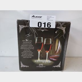 GOLD BOROSILICATE GLASS 0.3 L CHAMPAGNE GLASS - 5 PIECE