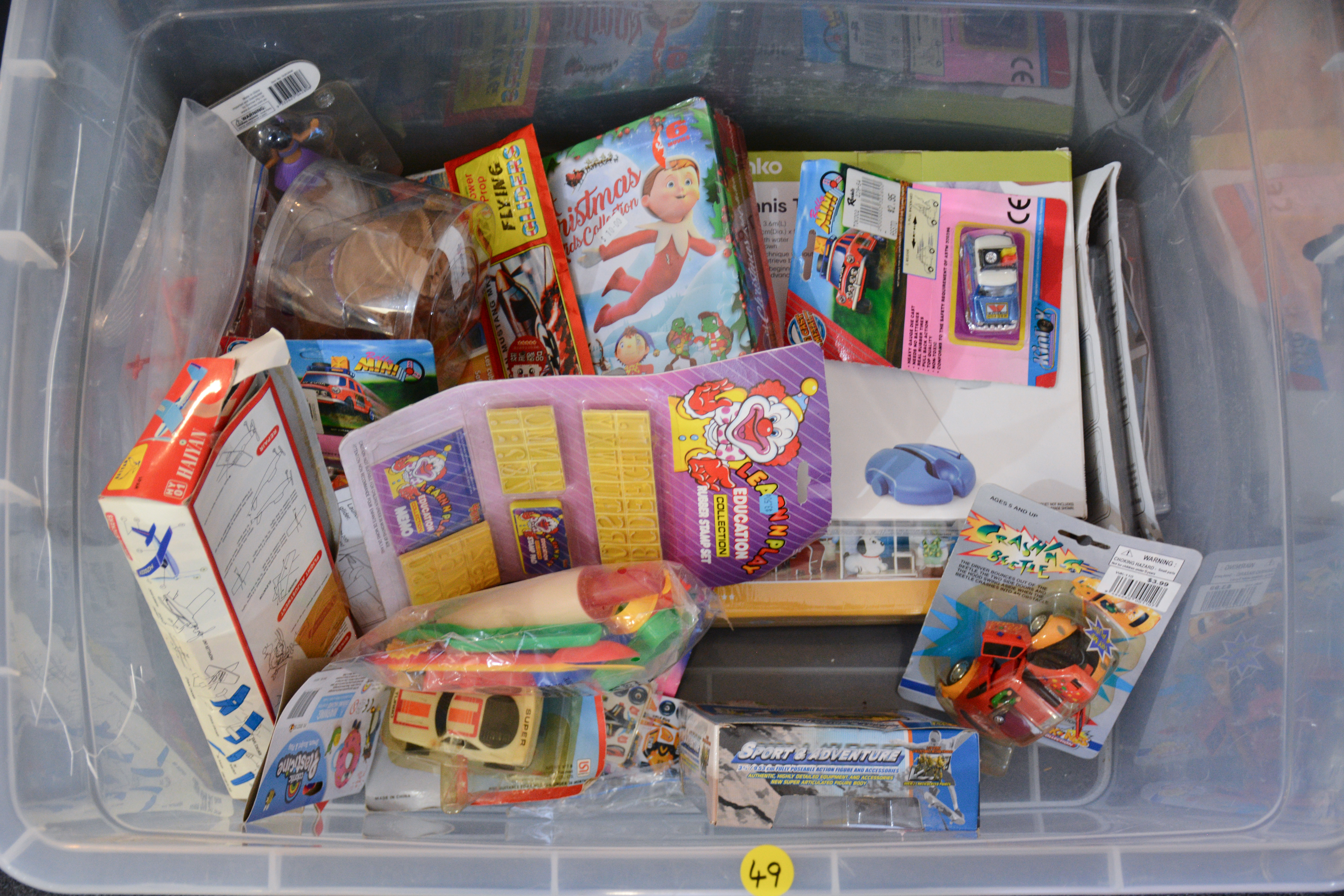 Toy Collection in Box — sold at auction in New Zealand for $25
