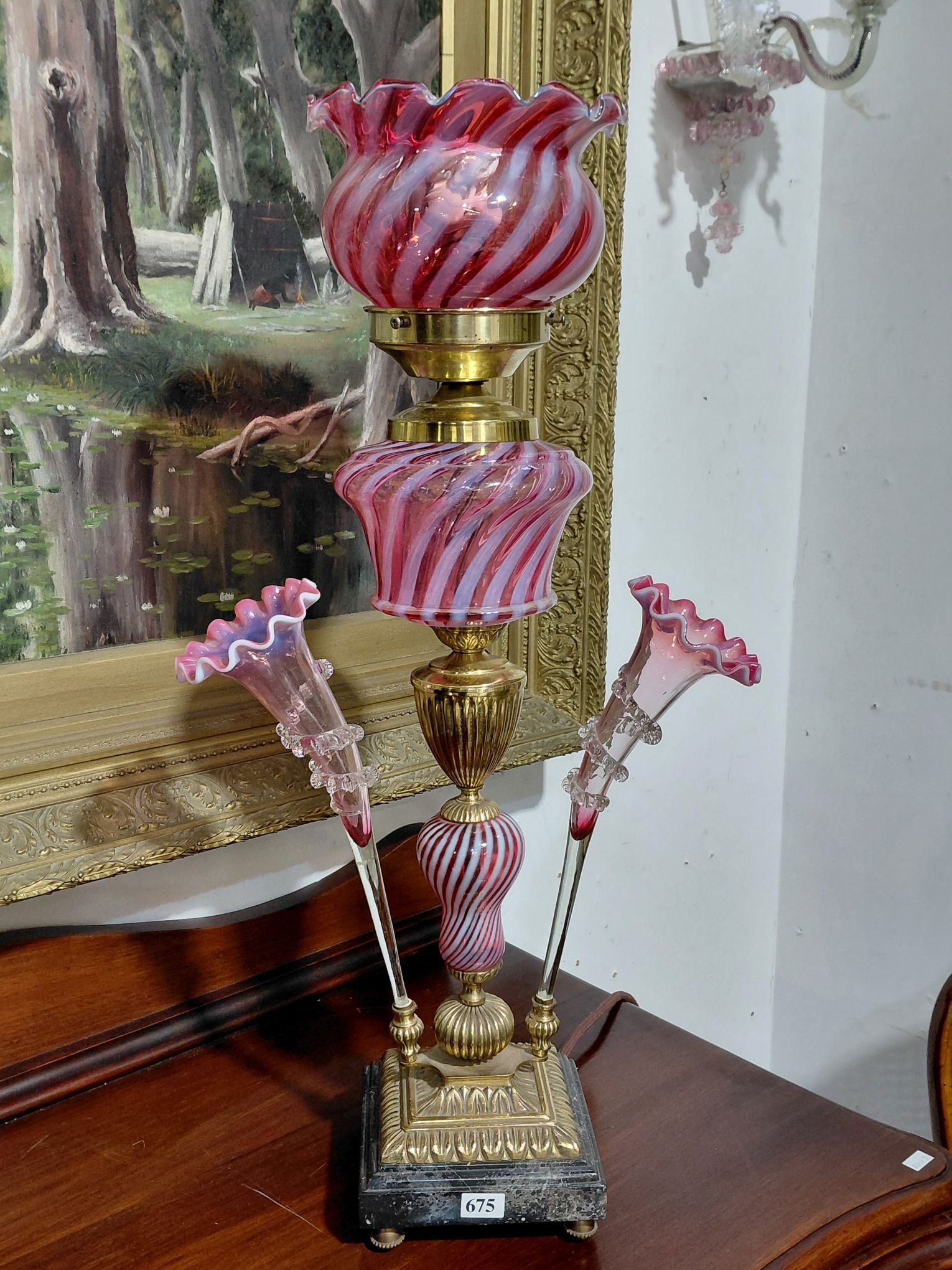 19TH CENTURY BANQUET LAMP