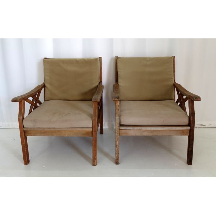 PAIR OF PATIO CHAIRS