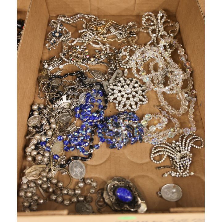 Box Rhinestone Costume Jewelry