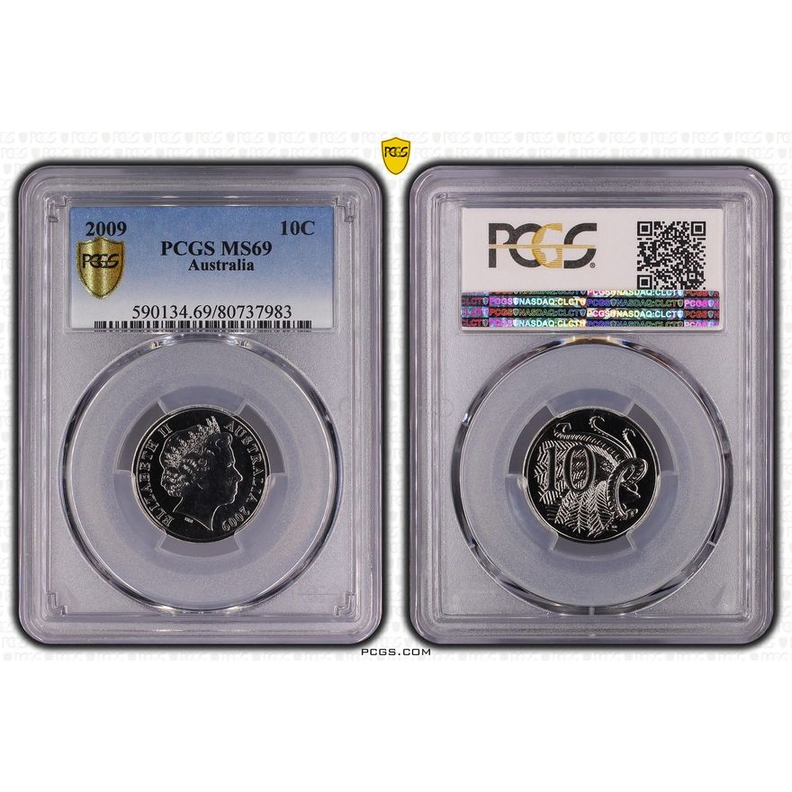 Ten Cent, 2009, PCGS MS69
