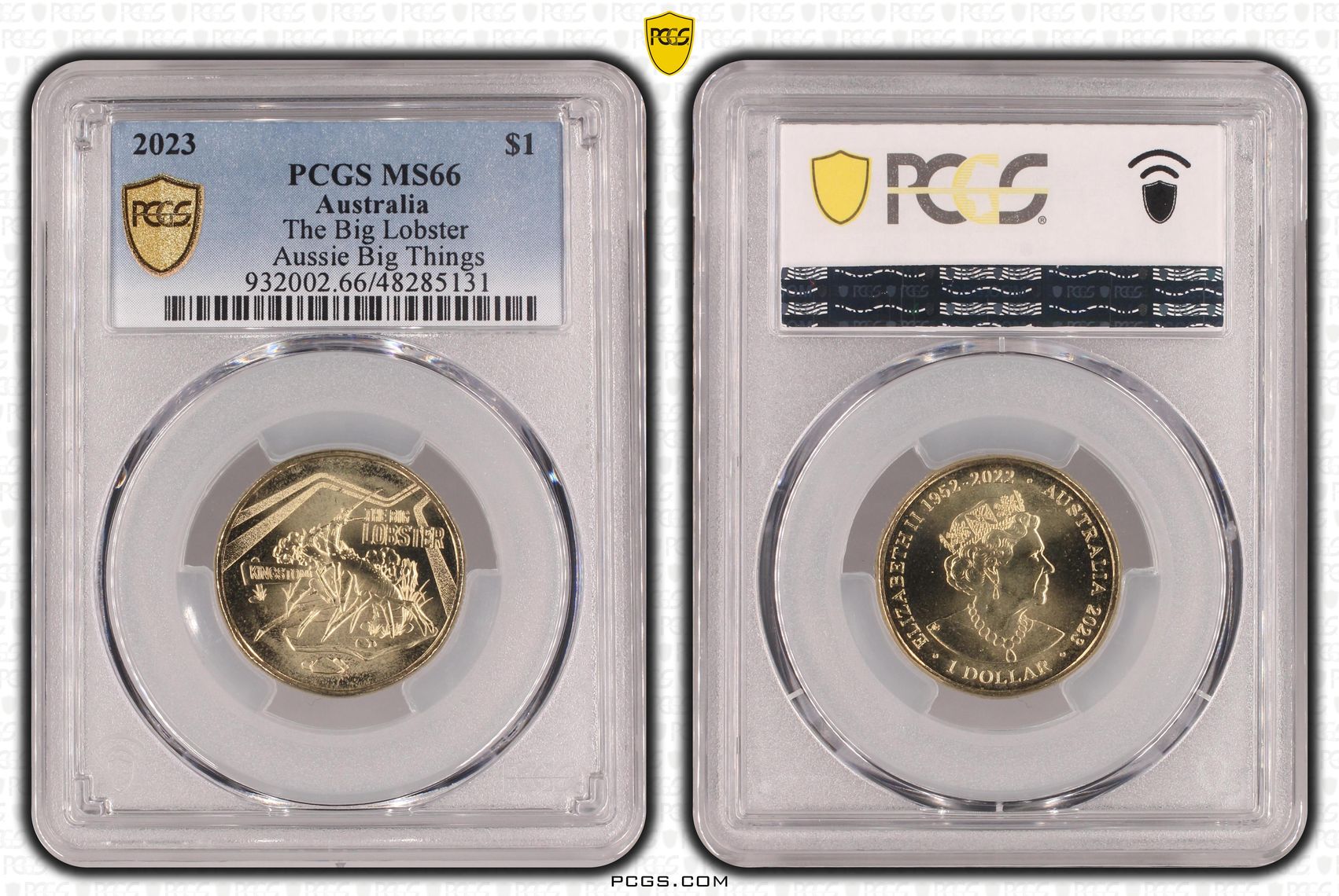 325 · Elizabeth II, The Big Lobster Aussie Big Things , One Dollar, 2023, PCGS MS66