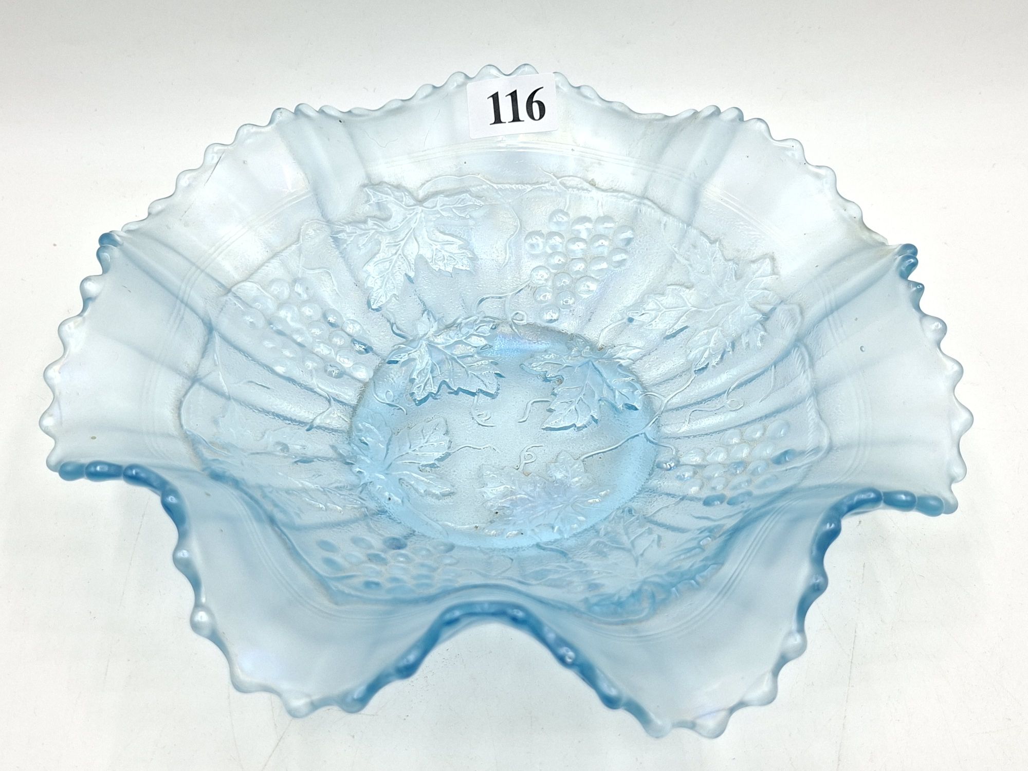 Ice Blue Carnival Glass