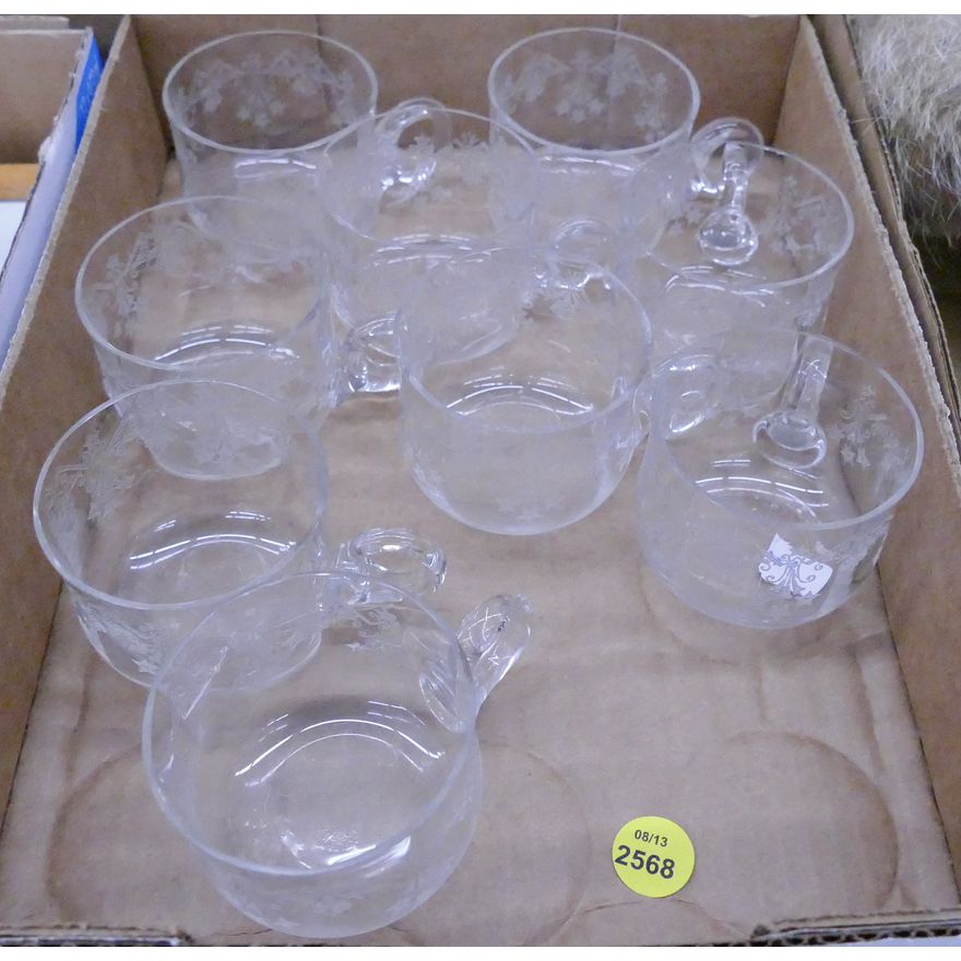 Box Elegant Glass Punch Cups
