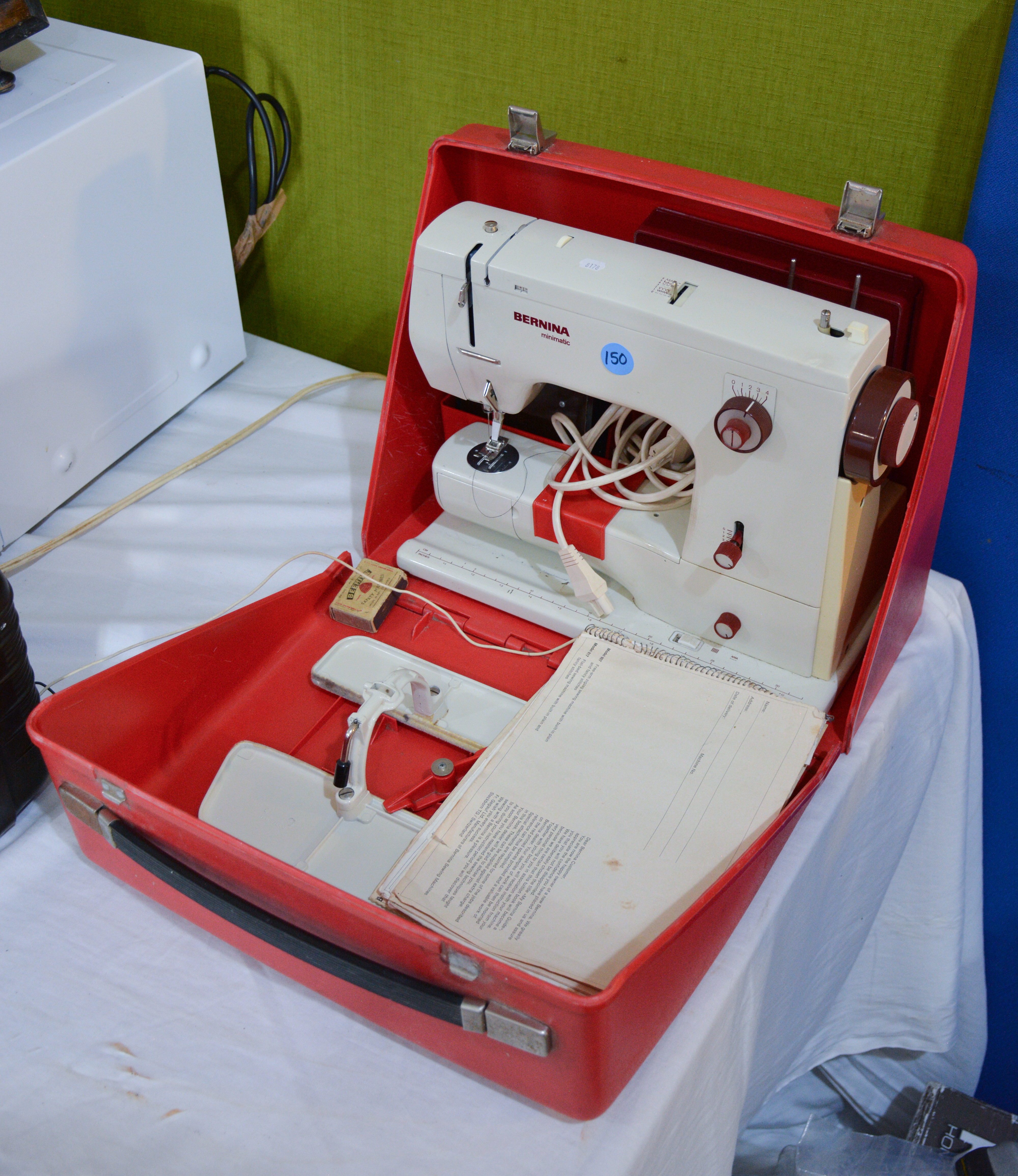 Bernina Minimatic Vintage Sewing Machine in Case — sold at auction in New Zealand for $65