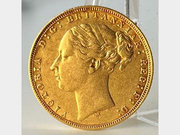 1873 VICTORIA YOUNG HEAD MELBOURNE MINT GEORGE & DRAGON GOLD SOVEREIGN