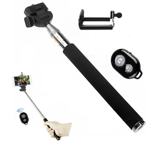 Selfie stick with Bluetooth remote Red |NOT TESTED