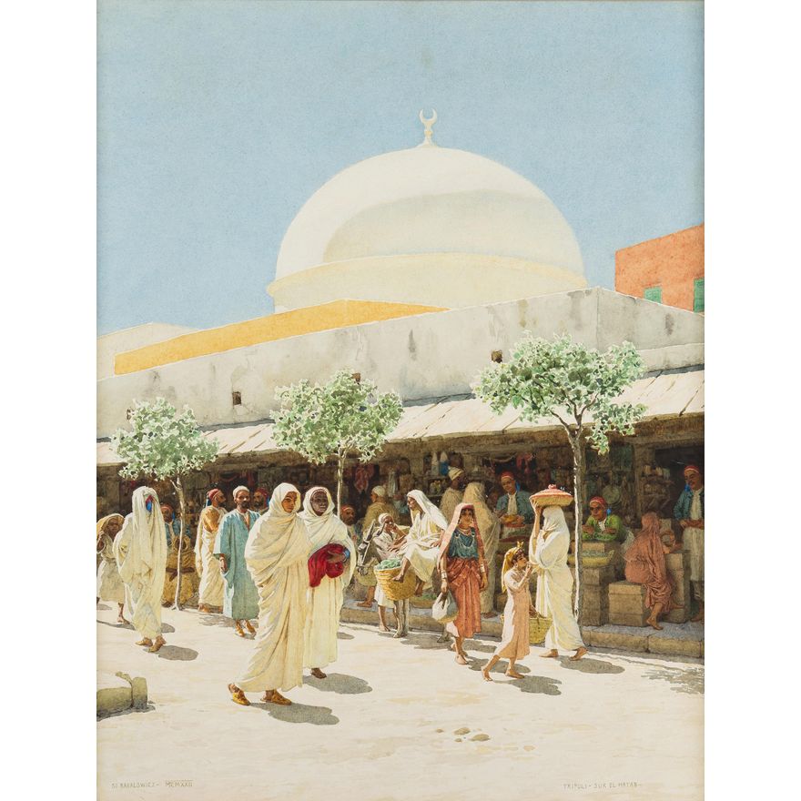 Stefan Bakałowicz | Na targu w Trypolisie, 1922 r.