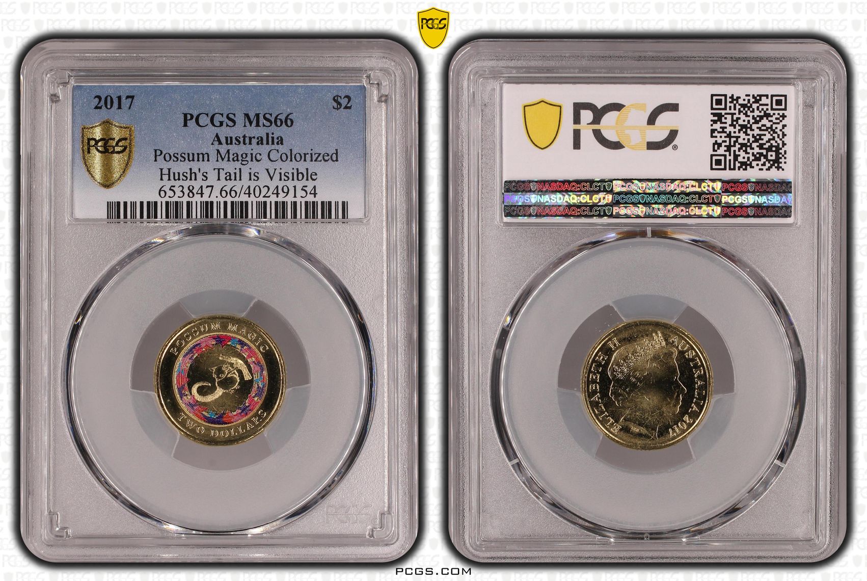 Possum Magic - Hush's Tail is Visible , Two Dollar, 2017, PCGS MS66