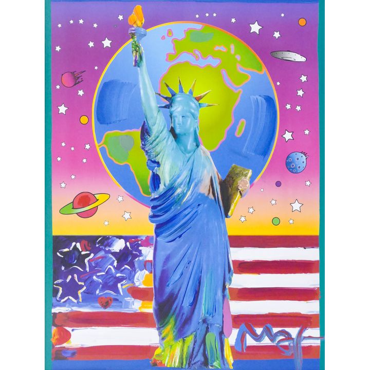 Peter Max ''Peace on Earth II'' 2001 Acrylic