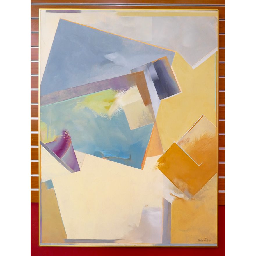 James Peck 1981 Geometric Abstraction Acrylic on Canvas