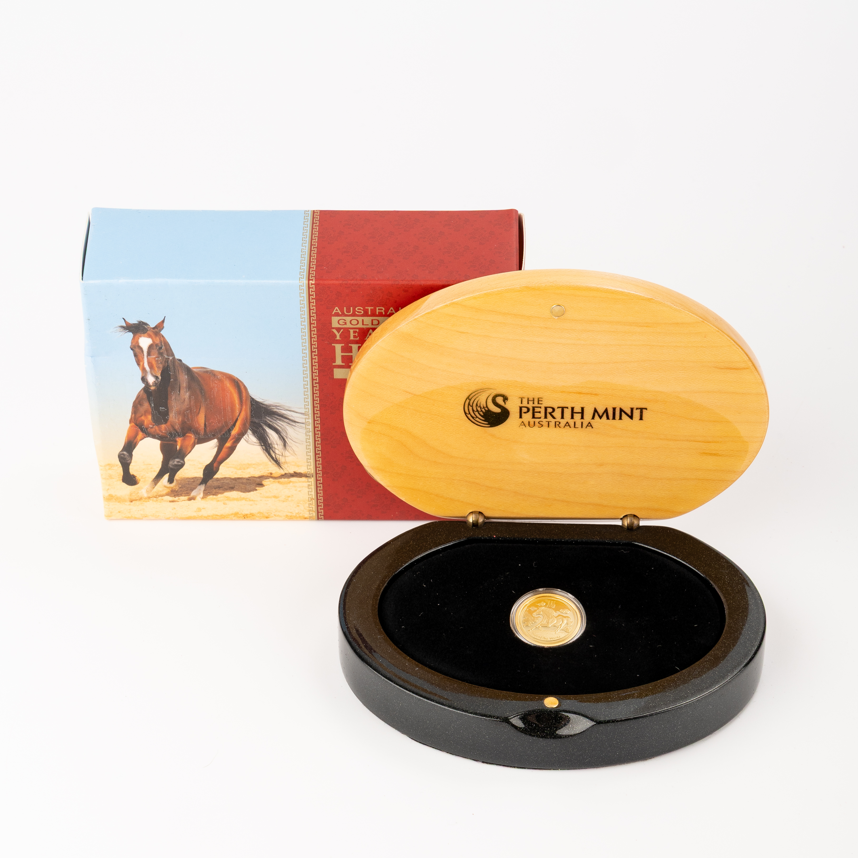 34 · Year of the Horse 1/10oz Gold Proof Coin, Fifteen Dollars, 2014