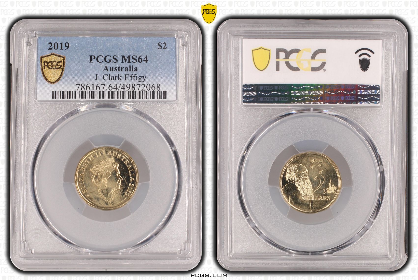 J. Clark Effigy , Two Dollar, 2019, PCGS MS64