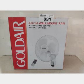 GOLDAIR 400 MM WALL FAN WHITE GWFR 160