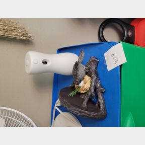Decorative bird shelf and air freshener dispenser