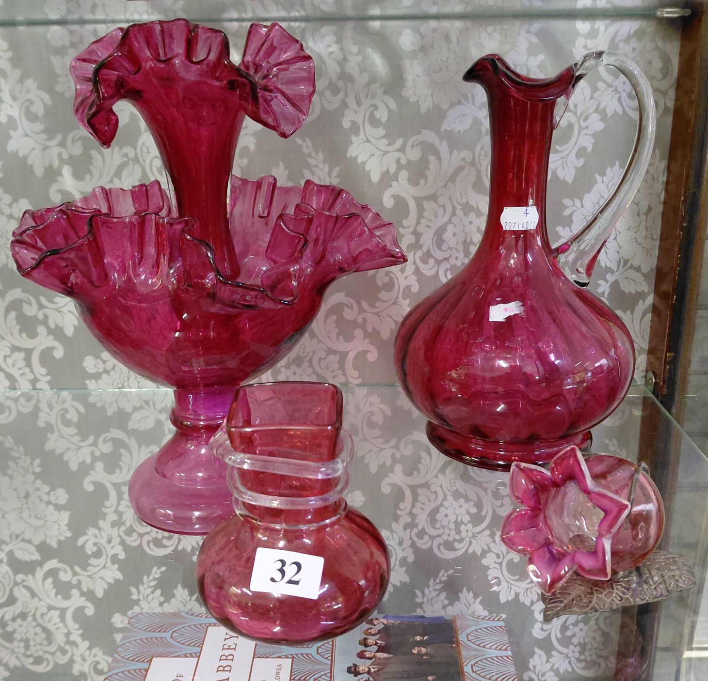 32 · ANTIQUE RUBY GLASS