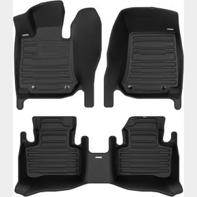 TUXMAT - FOR MERCEDES-BENZ GLC 2016-2022 MODELS - CUSTOM CAR MATS - MAXIMUM COVERAGE, ALL WEATHER, LASER MEASURED - THIS FULL SET