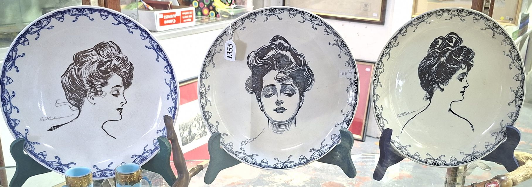 1355 · ROYAL DOULTON 'GIBSON GIRL' PLATES
