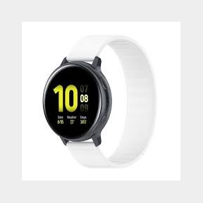 Solo Loop Replacement Band Strap Garmin Vivoactive 4S 18mm White - L - Bar 9901062251519- 51748/10593 AS B1 (S9)
