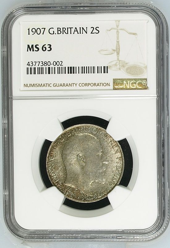 United Kingdom Edward VII 1907 Silver Florin NGC MS 63 | The Coin