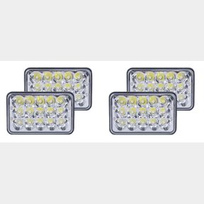 (4) 45W LED HEADLAMP TRUCK HEADLIGHT4X6 INCH CREE DOT