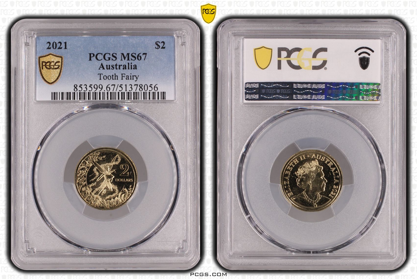 Tooth Fairy, Two Dollar, 2021, PCGS MS67