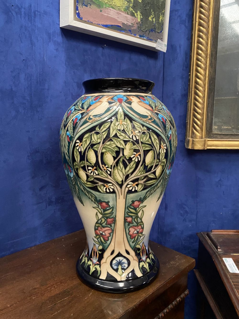 A RARE RACHEL BISHOP FOR MOORCROFT LIMITED EDITION POTTERY VASE IN