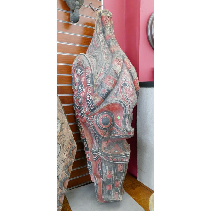 Old Indonesian Carved Large Temple Head- 52x18''
