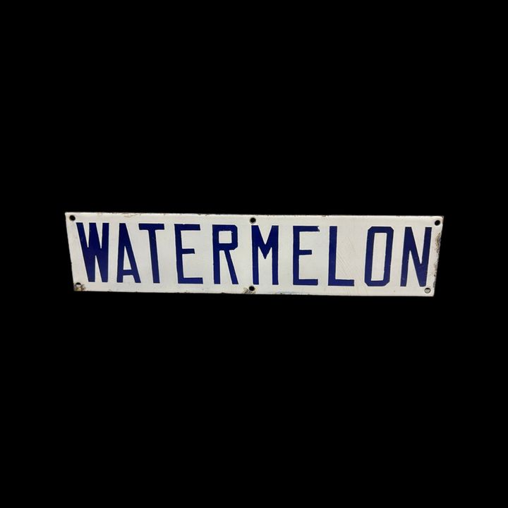 Watermelon Porcelain Sign